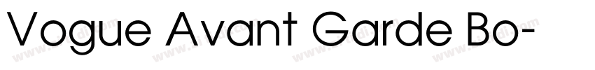 Vogue Avant Garde Bo字体转换